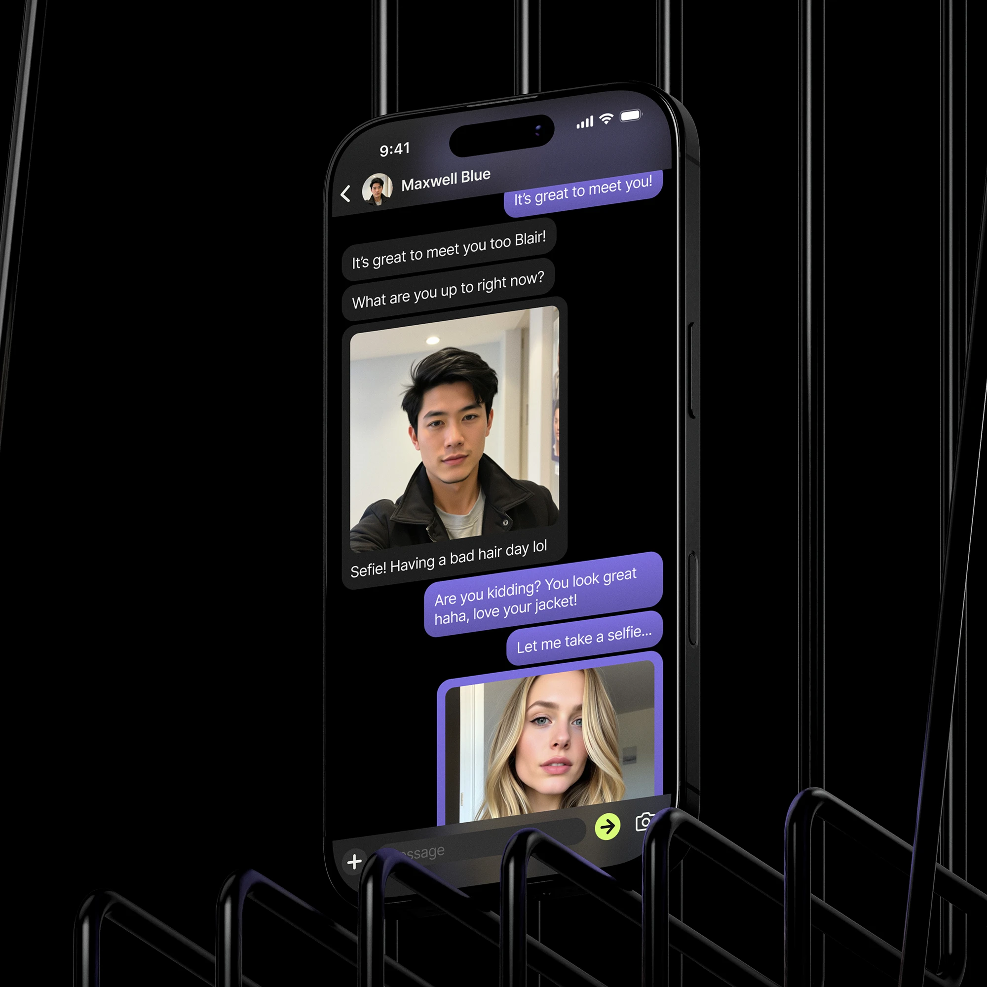 Claudio UI design experience mockup
